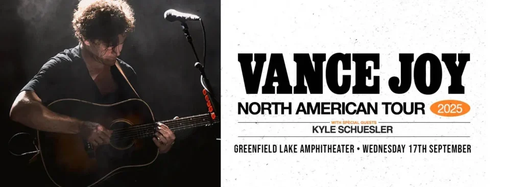 Vance Joy at Greenfield Lake Amphitheater